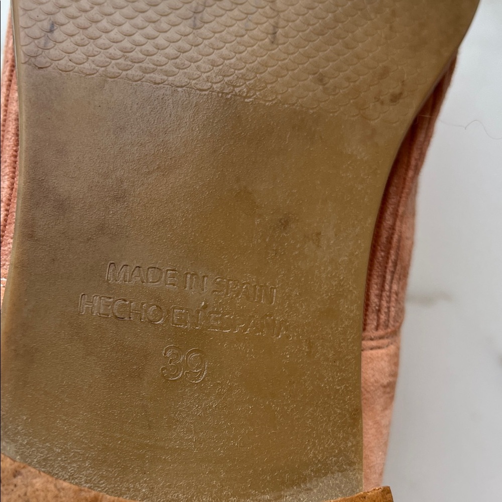 Anthropologie Blush Pink Corduroy Oxford Loafers Spain Sz 39 US 8.5 - Picture 10 of 12